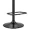 Armen Living Leland Adjustable Gray Faux Leather and Black Finish Bar Stool LCLEBABLGR - alternate 9
